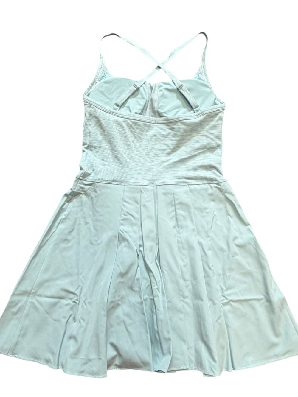 NWT Outdoor Voices Sporty Dress Blue Dust Multi Pleated Tennis XS - Picture 3 of 5